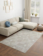Ivory 10' x 14' 1 Hanahan Rectangle Area Rug 100% Polypropylene With Jute Backing Abstract Geometric Modern Carpet for Living, Dining Room, Office Space for Sale at Rug Engine