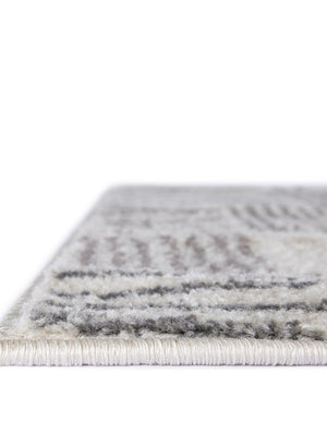 Ivory 2' x 3' 1 Hanahan Rectangle Area Rug 100% Polypropylene With Jute Backing Abstract Geometric Modern Carpet for Living, Dining Room, Office Space for Sale at Rug Engine