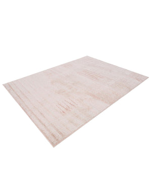 Pink 5' 3 x 7' 1 Hanahan Rectangle Area Rug 100% Polypropylene With Jute Backing Abstract Geometric Modern Carpet for Living, Dining Room, Office Space for Sale at Rug Engine