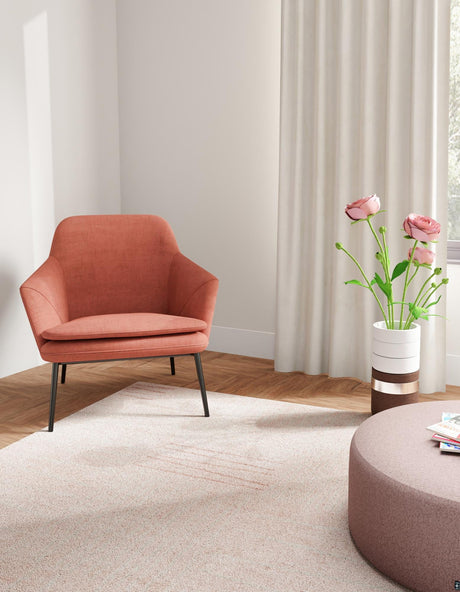 Pink 9' x 12' Hanahan Rectangle Area Rug 100% Polypropylene With Jute Backing Abstract Geometric Modern Carpet for Living, Dining Room, Office Space for Sale at Rug Engine