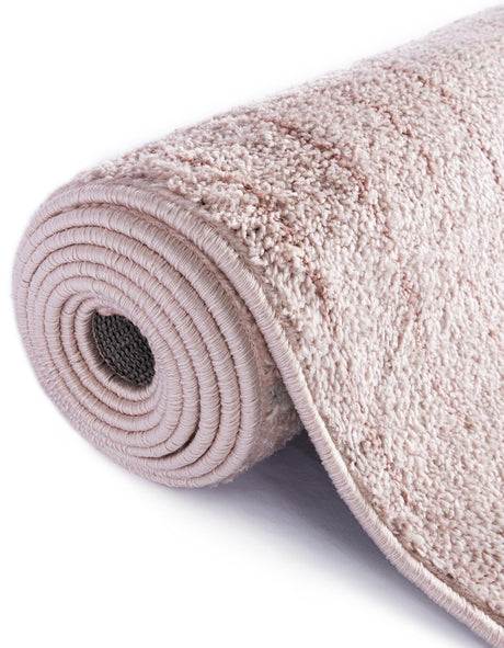 Pink 5' 3 x 7' 1 Hanahan Rectangle Area Rug 100% Polypropylene With Jute Backing Abstract Geometric Modern Carpet for Living, Dining Room, Office Space for Sale at Rug Engine