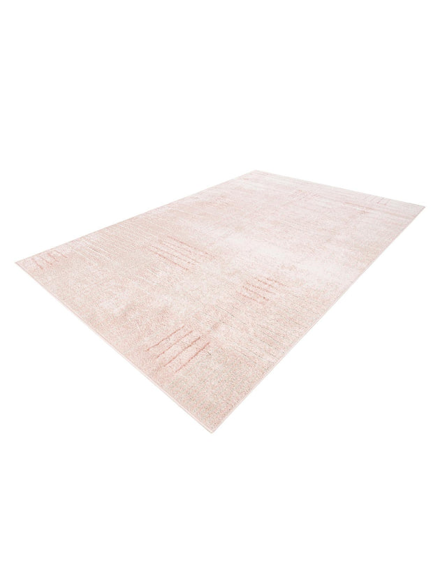 Pink 6' 1 x 9' Hanahan Rectangle Area Rug 100% Polypropylene With Jute Backing Abstract Geometric Modern Carpet for Living, Dining Room, Office Space for Sale at Rug Engine