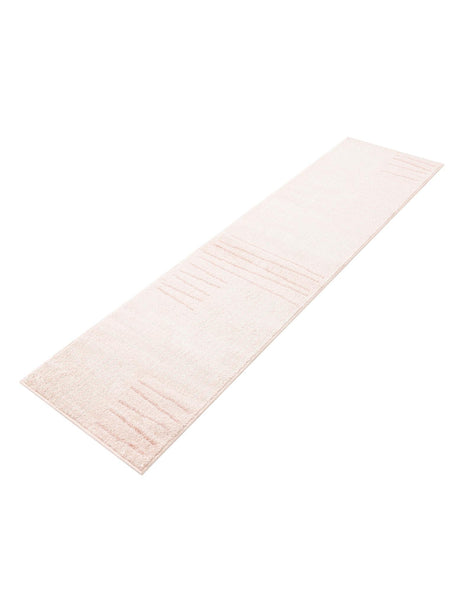 Pink 2' x 8' Hanahan Runner Area Rug 100% Polypropylene With Jute Backing Abstract Geometric Modern Carpet for Living, Dining Room, Office Space for Sale at Rug Engine