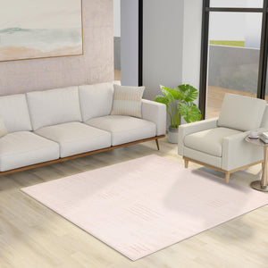 Pink 7' 10 x 7' 10 Hanahan Square Area Rug 100% Polypropylene With Jute Backing Abstract Geometric Modern Carpet for Living, Dining Room, Office Space for Sale at Rug Engine