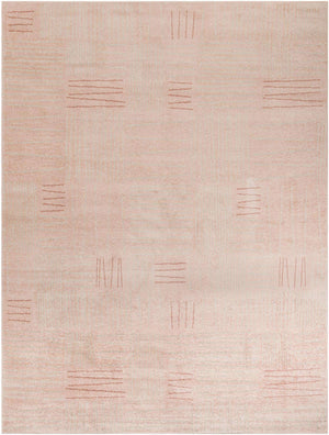 Pink 9' x 12' Hanahan Rectangle Area Rug 100% Polypropylene With Jute Backing Abstract Geometric Modern Carpet for Living, Dining Room, Office Space for Sale at Rug Engine