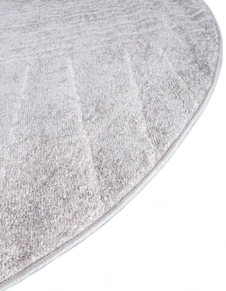 Gray 3' 1 x 3' 1 Hanahan Round Area Rug 100% Polypropylene With Jute Backing Abstract Geometric Modern Carpet for Living, Dining Room, Office Space for Sale at Rug Engine