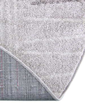 Gray 3' 1 x 3' 1 Hanahan Round Area Rug 100% Polypropylene With Jute Backing Abstract Geometric Modern Carpet for Living, Dining Room, Office Space for Sale at Rug Engine