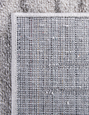 Gray 7' 10 x 7' 10 Hanahan Square Area Rug 100% Polypropylene With Jute Backing Abstract Geometric Modern Carpet for Living, Dining Room, Office Space for Sale at Rug Engine