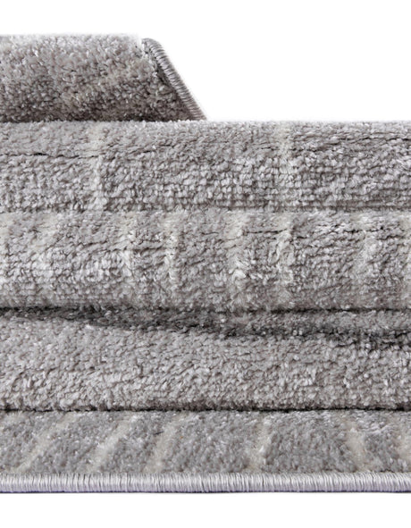 Gray 7' 10 x 7' 10 Hanahan Square Area Rug 100% Polypropylene With Jute Backing Abstract Geometric Modern Carpet for Living, Dining Room, Office Space for Sale at Rug Engine