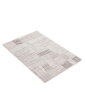 Gray 2' x 3' 1 Hanahan Rectangle Area Rug 100% Polypropylene With Jute Backing Abstract Geometric Modern Carpet for Living, Dining Room, Office Space for Sale at Rug Engine