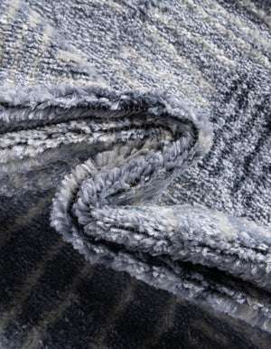Light Blue 3' 1 x 3' 1 Hanahan Round Area Rug 100% Polypropylene With Jute Backing Abstract Geometric Modern Carpet for Living, Dining Room, Office Space for Sale at Rug Engine