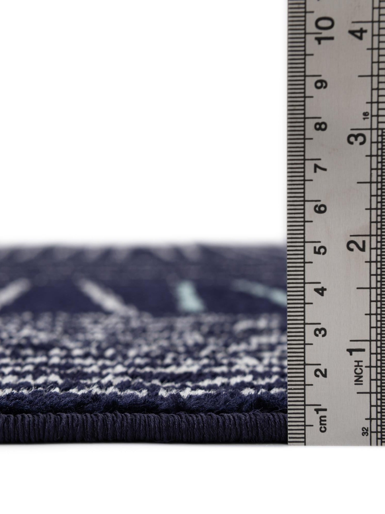 Navy Blue 7' 10 x 10' Hanahan Rectangle Area Rug 100% Polypropylene With Jute Backing Abstract Geometric Modern Carpet for Living, Dining Room, Office Space for Sale at Rug Engine