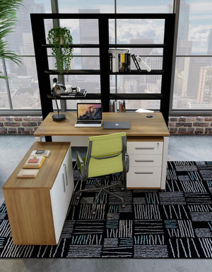 Navy Blue 4' 1 x 6' 1 Hanahan Rectangle Area Rug 100% Polypropylene With Jute Backing Abstract Geometric Modern Carpet for Living, Dining Room, Office Space for Sale at Rug Engine