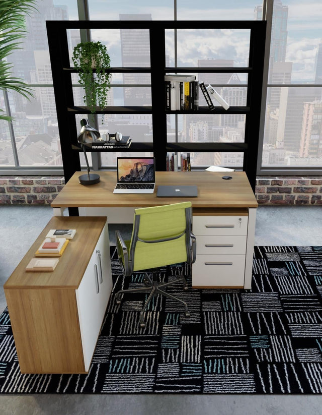 Navy Blue 5' 3 x 7' 1 Hanahan Rectangle Area Rug 100% Polypropylene With Jute Backing Abstract Geometric Modern Carpet for Living, Dining Room, Office Space for Sale at Rug Engine