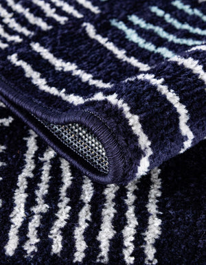 Navy Blue 3' x 10' Hanahan Runner Rug