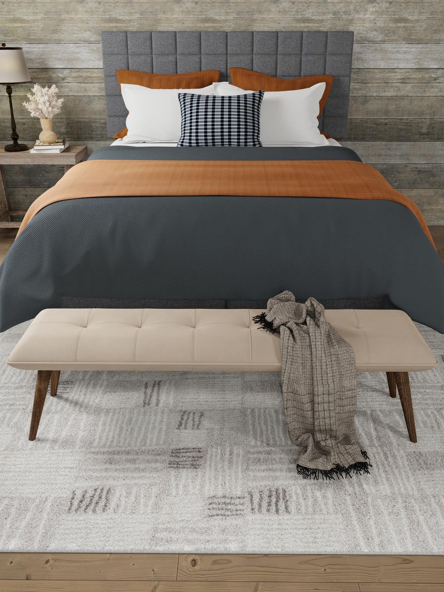 Gray 5' 3 x 8' Hanahan Rectangle Area Rug 100% Polypropylene With Jute Backing Abstract Geometric Modern Carpet for Living, Dining Room, Office Space for Sale at Rug Engine