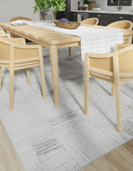 Gray 10' x 14' 1 Hanahan Rectangle Area Rug 100% Polypropylene With Jute Backing Abstract Geometric Modern Carpet for Living, Dining Room, Office Space for Sale at Rug Engine