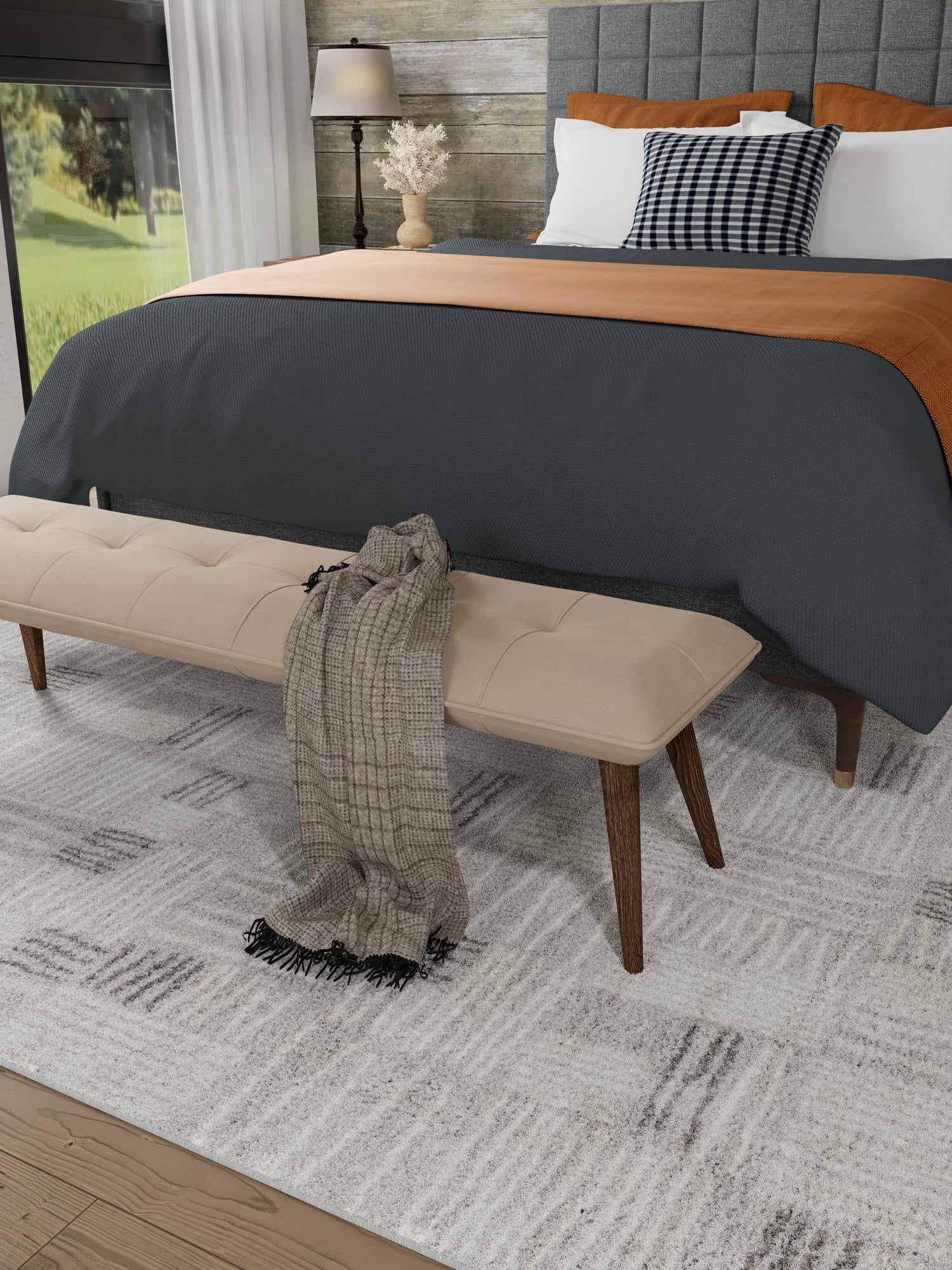 Gray 2' x 3' 1 Hanahan Rectangle Area Rug 100% Polypropylene With Jute Backing Abstract Geometric Modern Carpet for Living, Dining Room, Office Space for Sale at Rug Engine