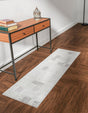 Gray 2' x 6' 1 Hanahan Runner Area Rug 100% Polypropylene With Jute Backing Abstract Geometric Modern Carpet for Living, Dining Room, Office Space for Sale at Rug Engine