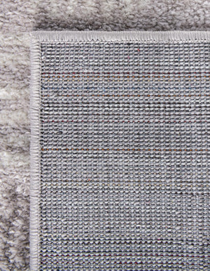 Gray 2' x 8' Hanahan Runner Area Rug 100% Polypropylene With Jute Backing Abstract Geometric Modern Carpet for Living, Dining Room, Office Space for Sale at Rug Engine
