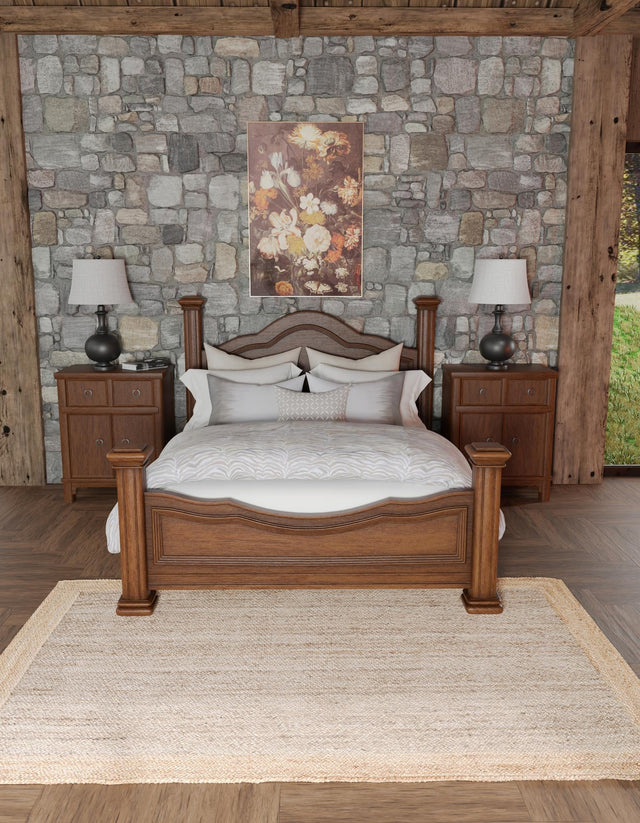 Gray Brown 4' 1 x 6' 1 Braided Jute Rectangle Rug