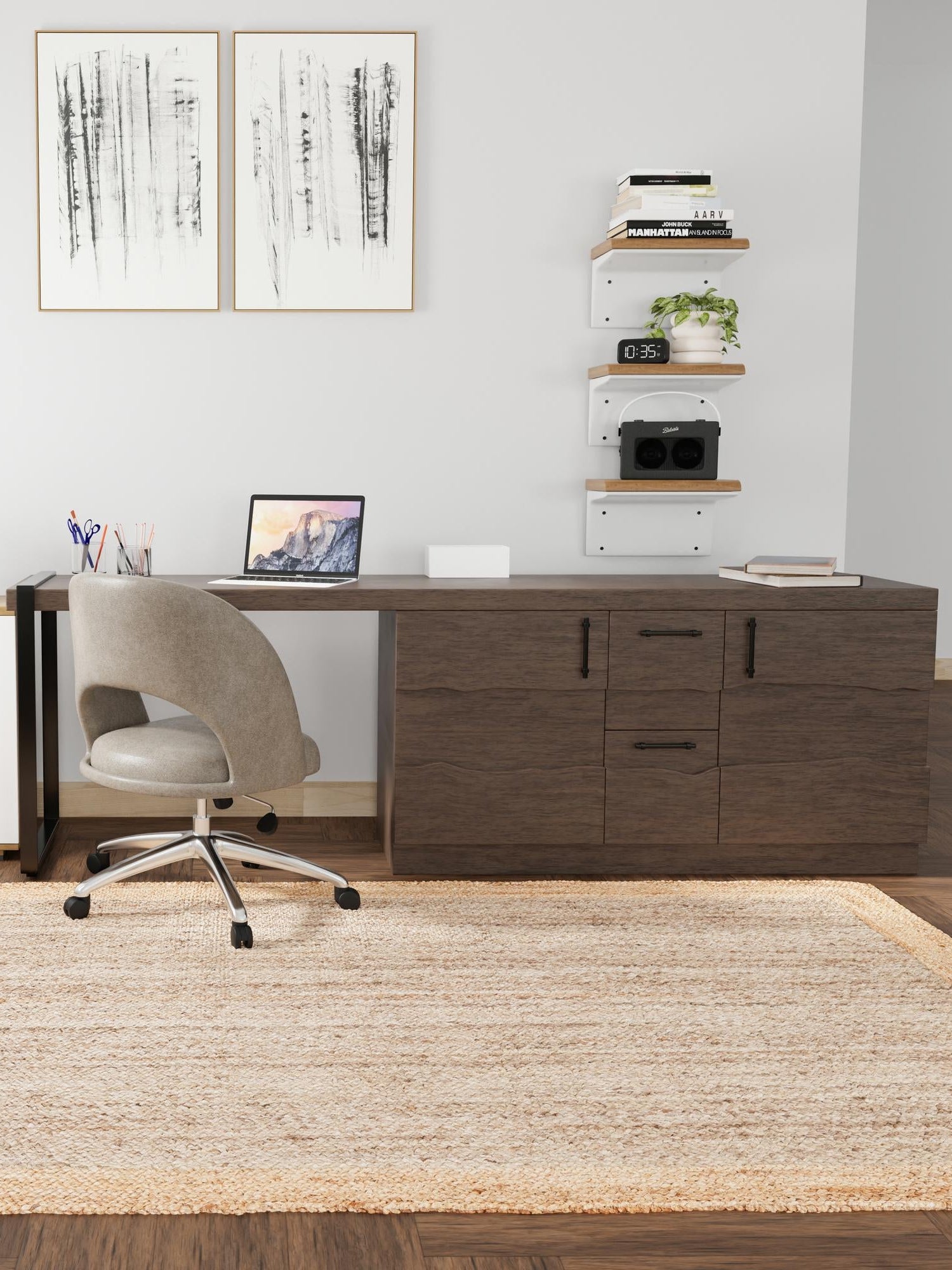 Gray Brown 9' x 12' Braided Jute Rectangle Area Rug 100% Jute Hand Braided Natural Eco-Friendly Boho Style Carpet for Living Rooms Dining Office Space Dorms for Sale at Rug Engine
