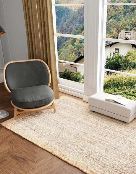 Gray Brown 7' 10 x 10' Braided Jute Rectangle Area Rug 100% Jute Hand Braided Natural Eco-Friendly Boho Style Carpet for Living Rooms Dining Office Space Dorms for Sale at Rug Engine