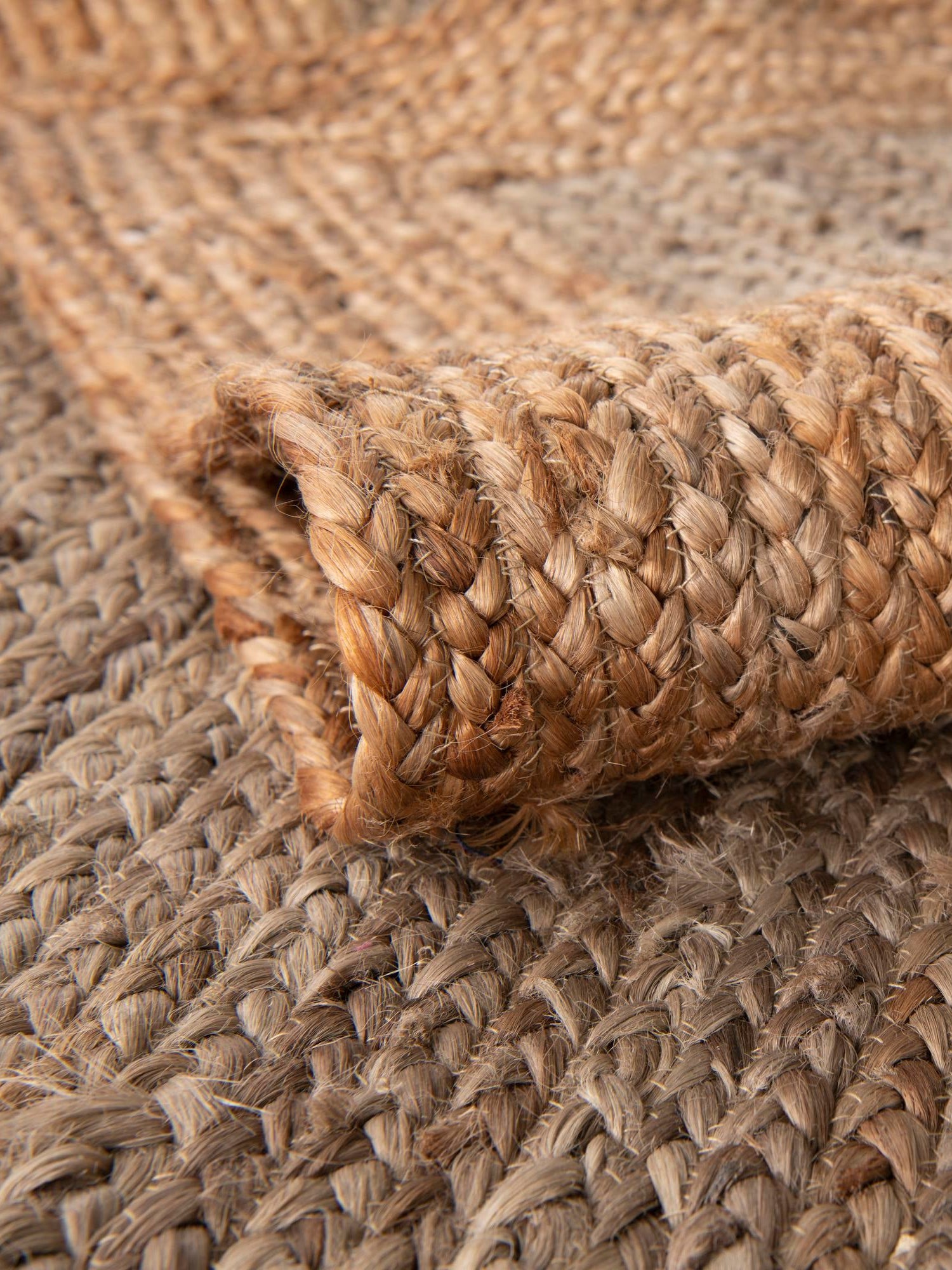 Gray Brown 9' x 12' Braided Jute Rectangle Area Rug 100% Jute Hand Braided Natural Eco-Friendly Boho Style Carpet for Living Rooms Dining Office Space Dorms for Sale at Rug Engine