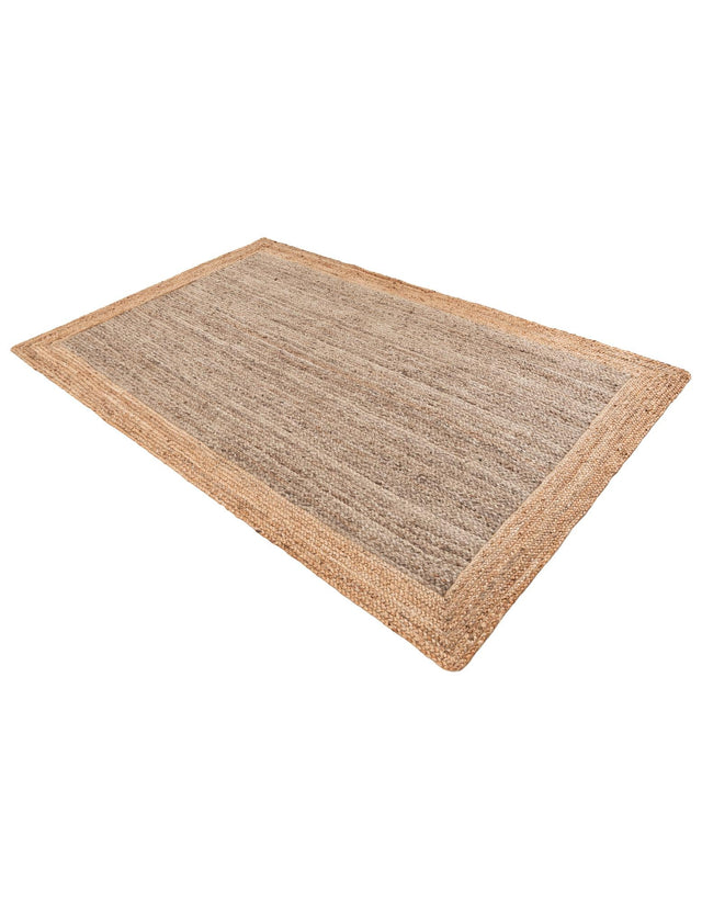 Gray Brown 5' 3 x 8' Braided Jute Rectangle Rug