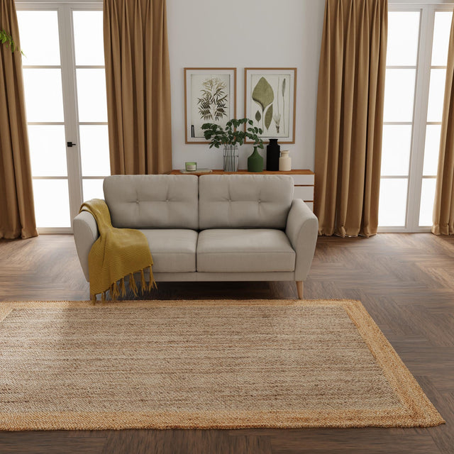Gray Brown 9' x 12' Braided Jute Rectangle Rug