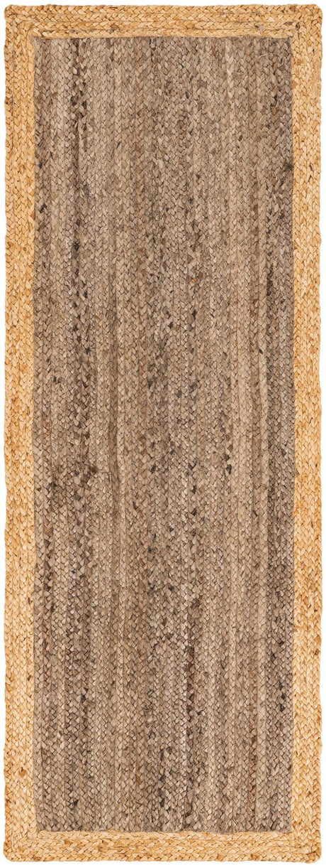 Gray Brown 2' x 6' 1 Braided Jute Runner Area Rug 100% Jute Hand Braided Natural Eco-Friendly Boho Style Carpet for Living Rooms Dining Office Space Dorms for Sale at Rug Engine