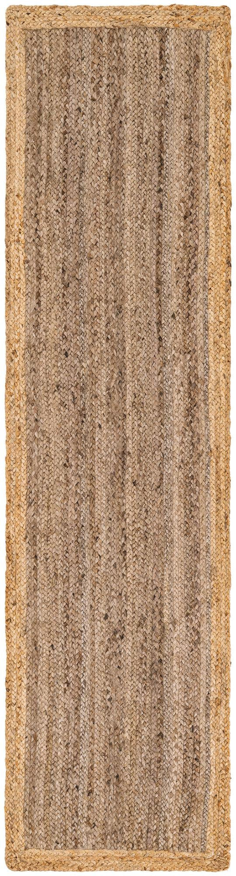 Gray Brown 2' x 8' Braided Jute Runner Area Rug 100% Jute Hand Braided Natural Eco-Friendly Boho Style Carpet for Living Rooms Dining Office Space Dorms for Sale at Rug Engine