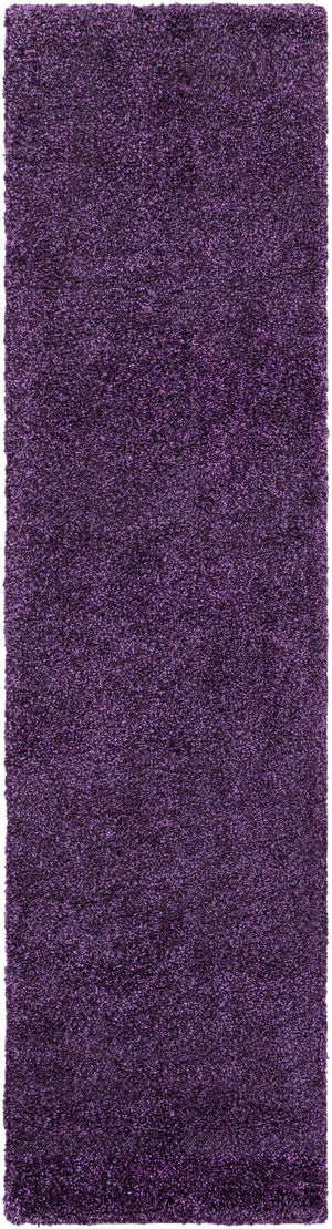Violet 2' 7 x 10' Solo Runner Area Rug Thick Soft Touch Fluffy & Plush Shaggy Pile