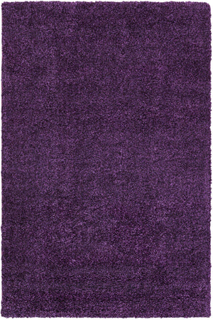 Violet 4' 1 x 6' 1 Solo Rectangle Area Rug Thick Soft Touch Fluffy & Plush Shaggy Pile