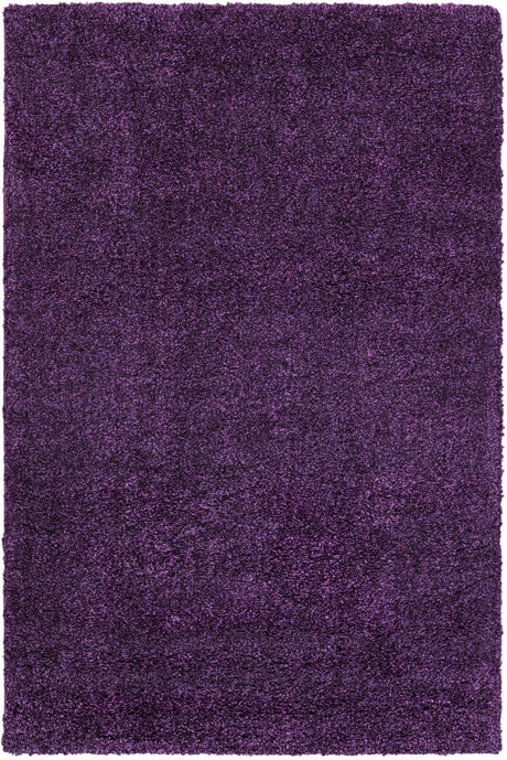 Violet 4' 1 x 6' 1 Solo Rectangle Area Rug Thick Soft Touch Fluffy & Plush Shaggy Pile