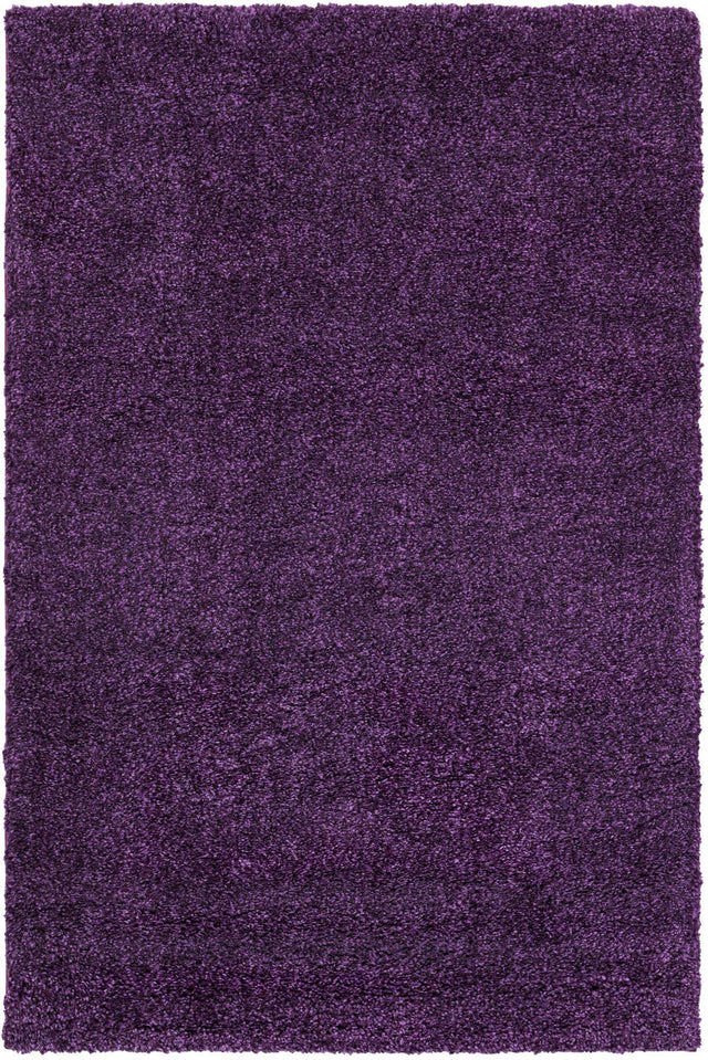 Violet 4' 1 x 6' 1 Solo Rectangle Area Rug Thick Soft Touch Fluffy & Plush Shaggy Pile