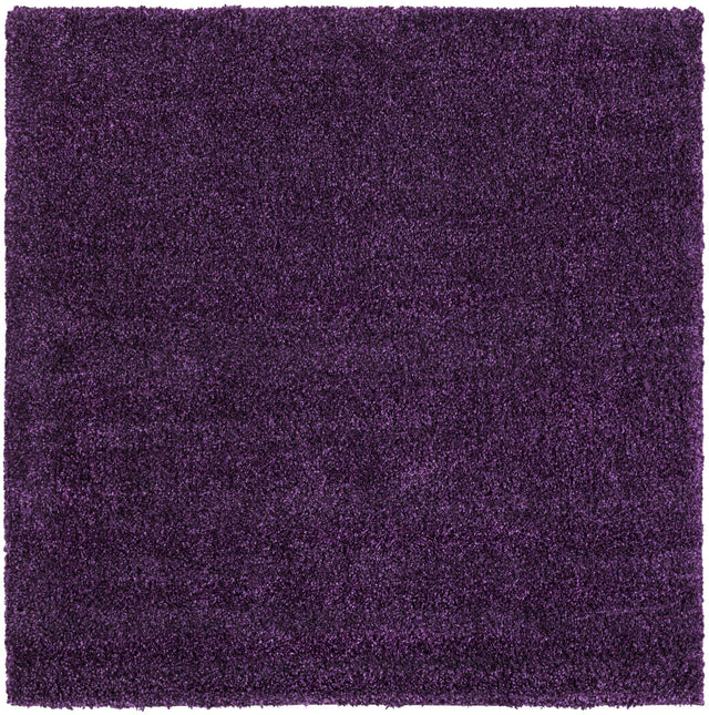 Violet 5' 3 x 5' 3 Solo Square Area Rug Thick Soft Touch Fluffy & Plush Shaggy Pile