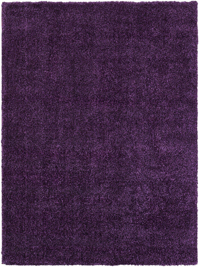 Violet 5' 3 x 7' 1 Solo Rectangle Area Rug Thick Soft Touch Fluffy & Plush Shaggy Pile