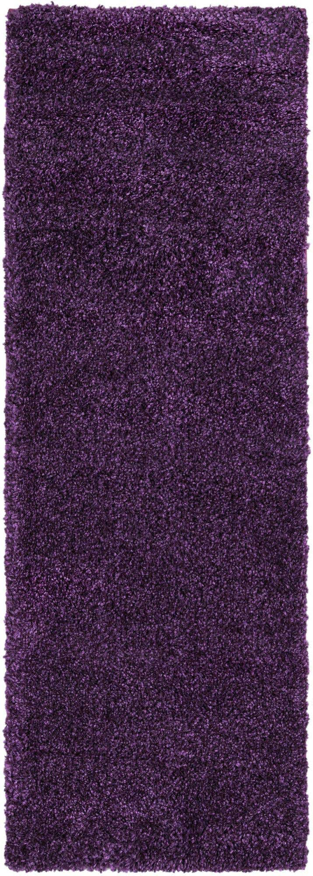 Violet 2' x 6' 1 Solo Runner Area Rug Thick Soft Touch Fluffy & Plush Shaggy Pile