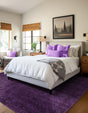 Violet 7' 10 x 7' 10 Solo Square Area Rug Thick Soft Touch Fluffy & Plush Shaggy Pile