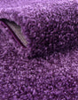 Violet 10' x 10' Solo Square Area Rug Thick Soft Touch Fluffy & Plush Shaggy Pile