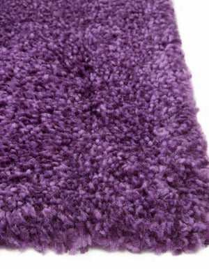 Violet 10' x 10' Solo Square Area Rug Thick Soft Touch Fluffy & Plush Shaggy Pile