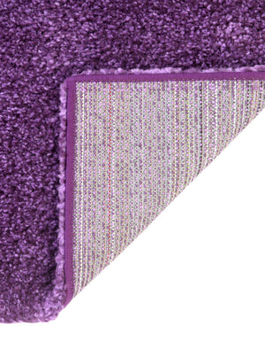 Violet 10' x 10' Solo Square Area Rug Thick Soft Touch Fluffy & Plush Shaggy Pile