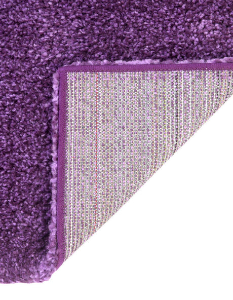 Violet 10' x 10' Solo Square Area Rug Thick Soft Touch Fluffy & Plush Shaggy Pile Durable Minimalist Carpet for Classic Interior Design for Sale at Rug Engine