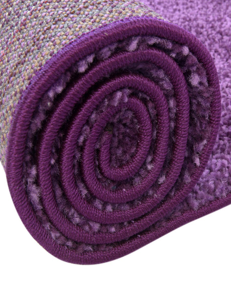 Violet 10' x 10' Solo Square Area Rug Thick Soft Touch Fluffy & Plush Shaggy Pile Durable Minimalist Carpet for Classic Interior Design for Sale at Rug Engine