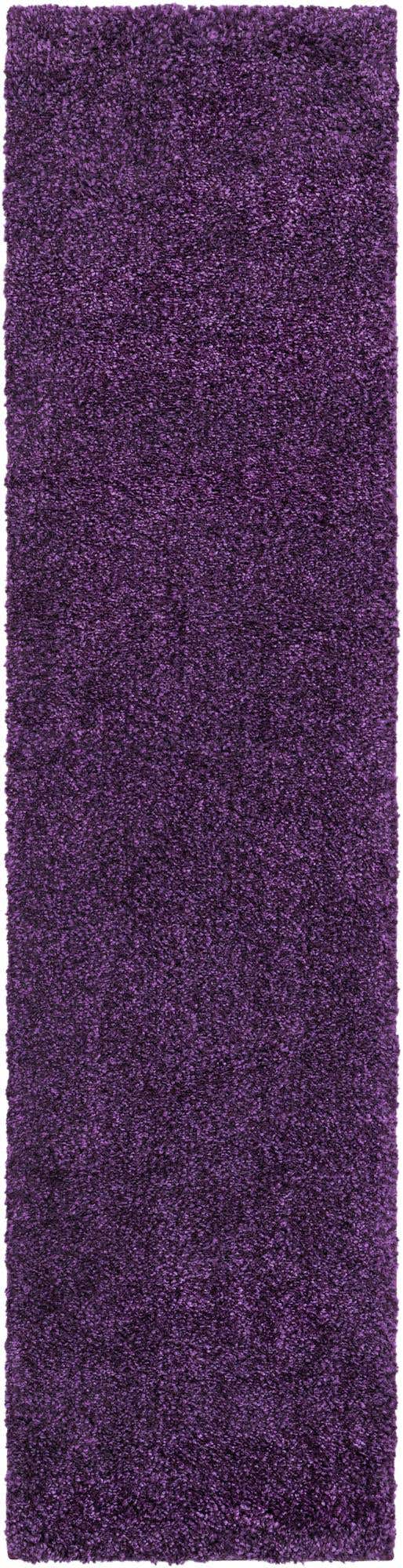 Violet 2' x 8' Solo Runner Area Rug Thick Soft Touch Fluffy & Plush Shaggy Pile