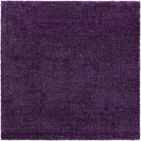 Violet 7' 10 x 7' 10 Solo Square Area Rug Thick Soft Touch Fluffy & Plush Shaggy Pile