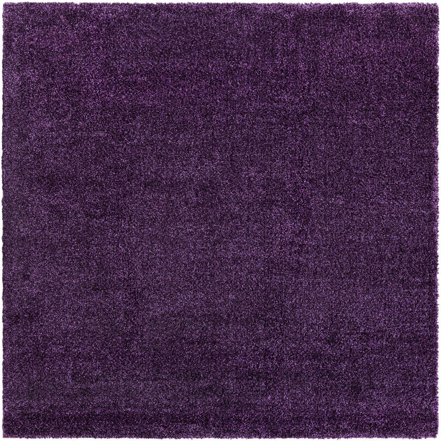 Violet 7' 10 x 7' 10 Solo Square Area Rug Thick Soft Touch Fluffy & Plush Shaggy Pile