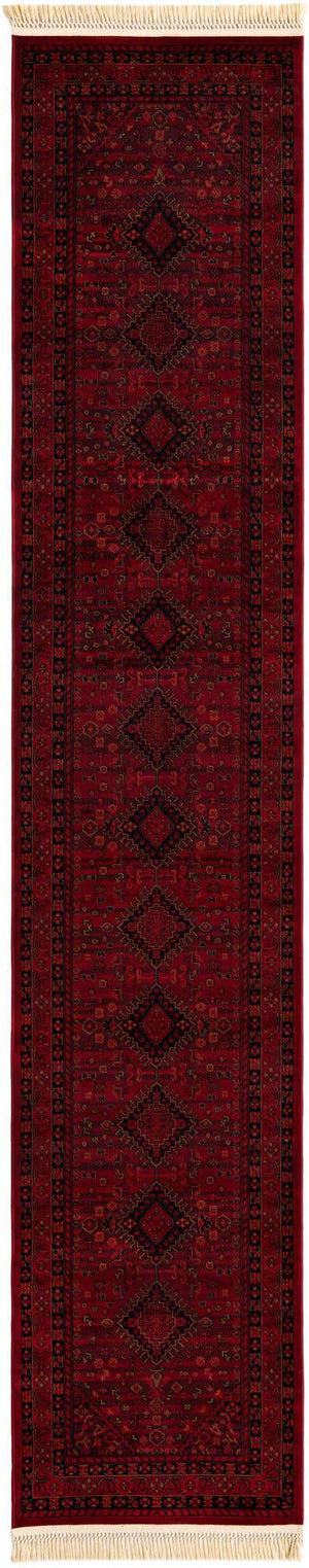 Red 2' 7 x 13' 1 Tekke Runner Area Rug Classic Traditional Vintage Design Carpet for Living Rooms, Dining, Bedrooms, Office Space for Sale at Rug Engine