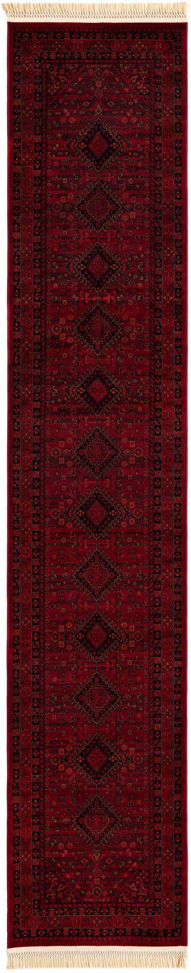Red 2' 7 x 13' 1 Tekke Runner Area Rug Classic Traditional Vintage Design Carpet for Living Rooms, Dining, Bedrooms, Office Space for Sale at Rug Engine